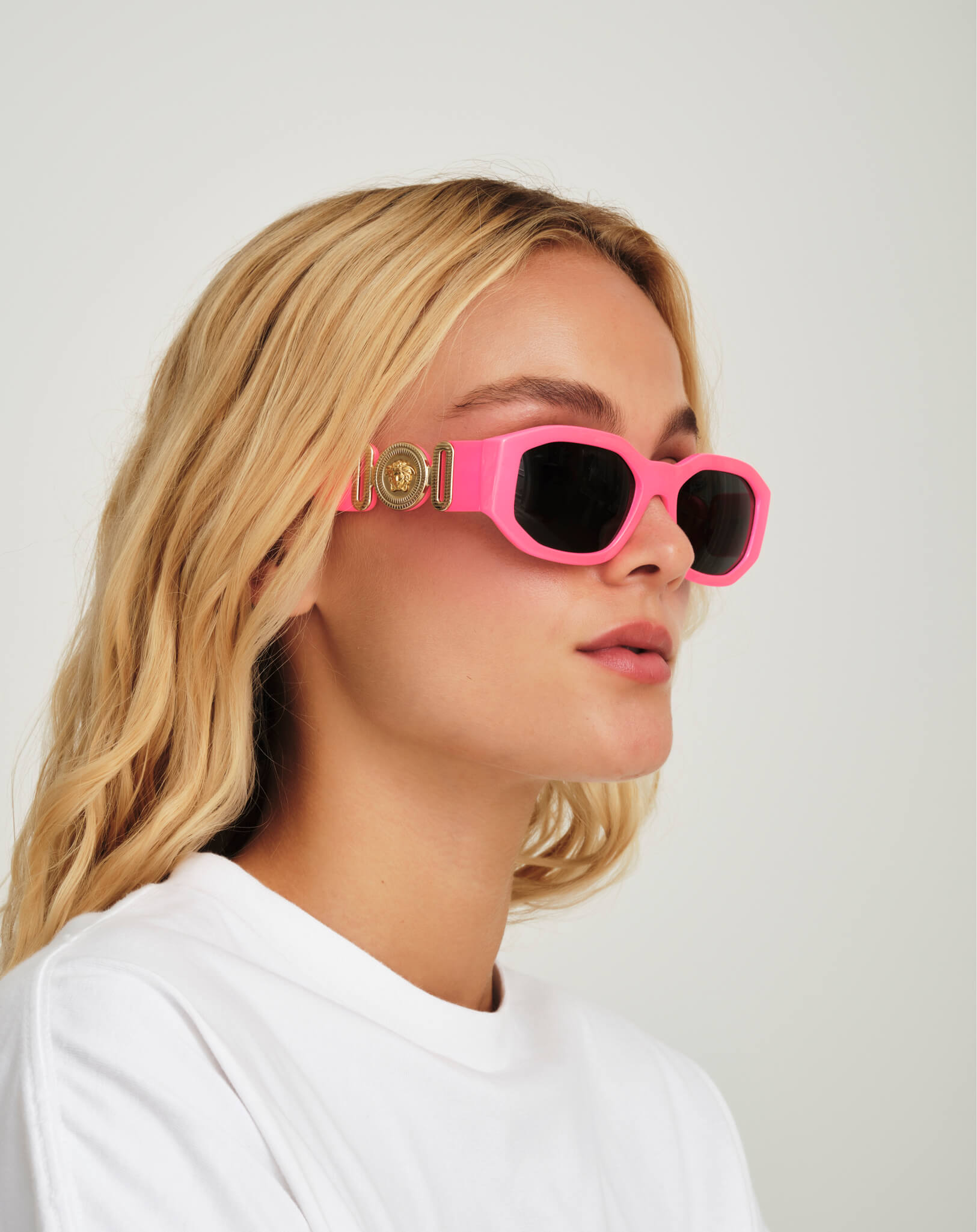 Versace - Neon Pink Medusa Biggie Sunglasses